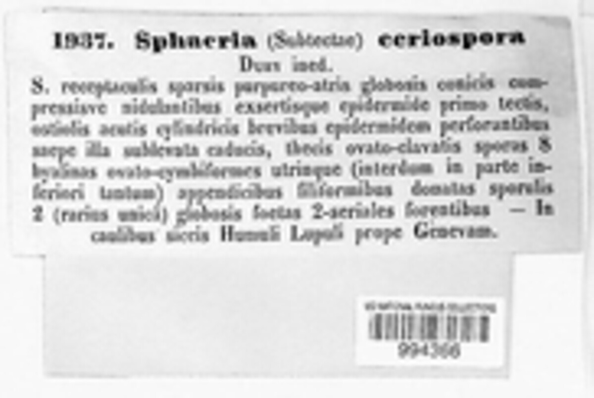 Sphaeria ceriospora image